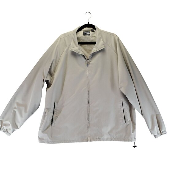 PGA Tour Other - PGA Tour Jacket Mens XXL Tan Wind & Water Resistant Full Zip Essential